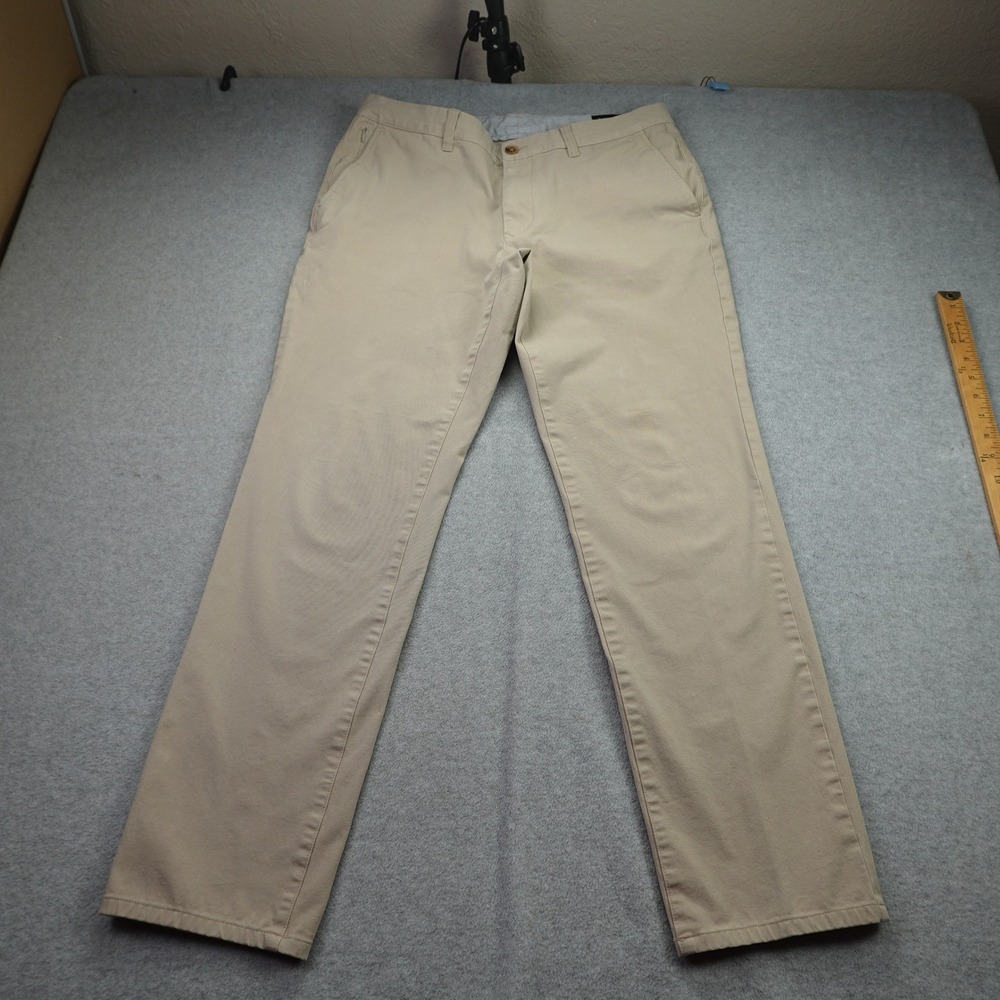 Bonobos Pants Mens 34x32 Beige Slim Fit Stretch‎ Khaki Chino Casual 35x30